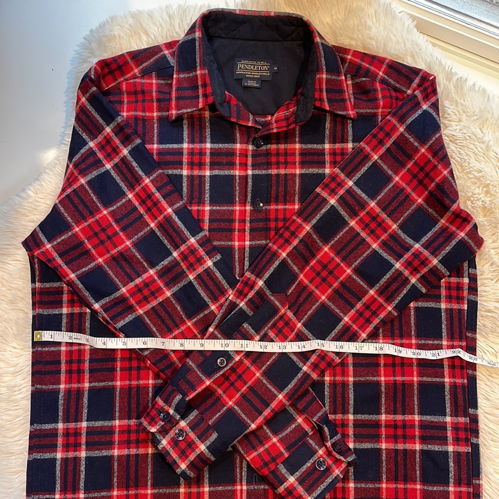Men’s Wool Long Sleeve Pendleton Lodge Shirt - Picture 3 of 7